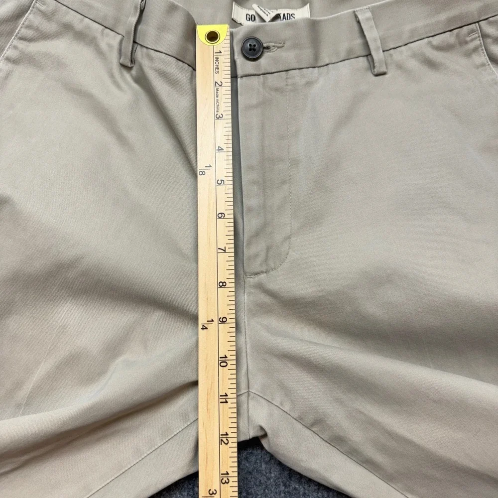Goodthreads Mens 33x29 Khaki Beige Straight Fit Chino Pants Casual Trousers